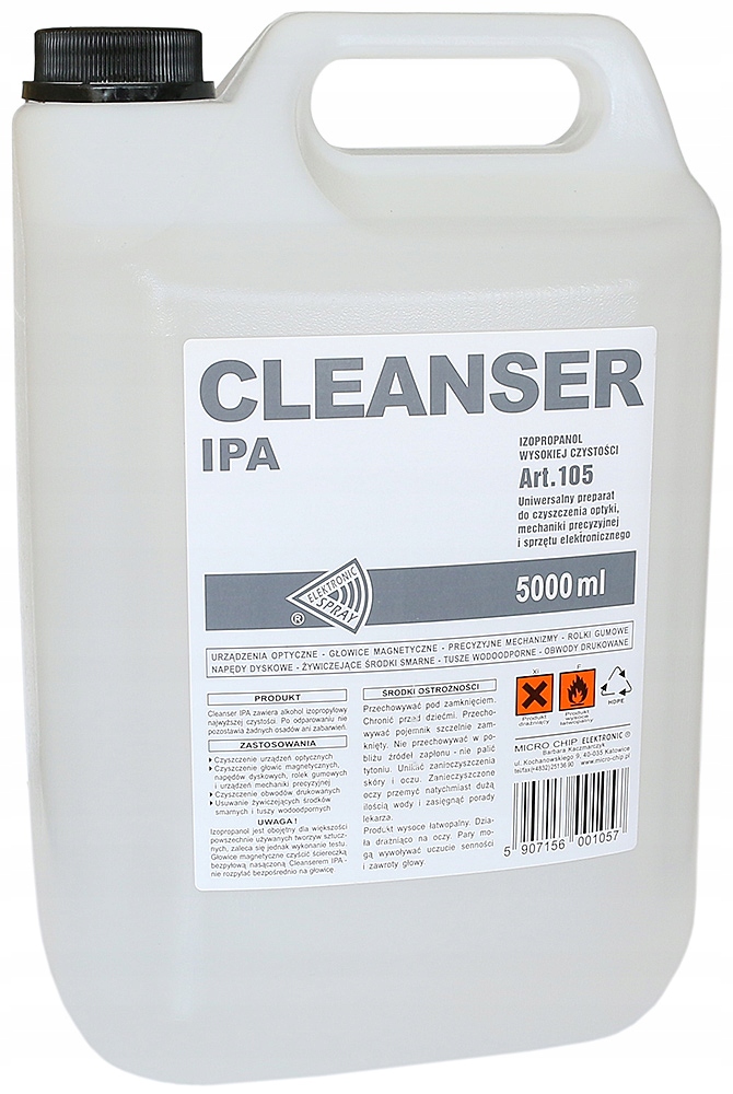 Cleanser Ipa Isopropylalkohol Isopropanol Ipa Čistí Beze Šmouh Kvalita 5L