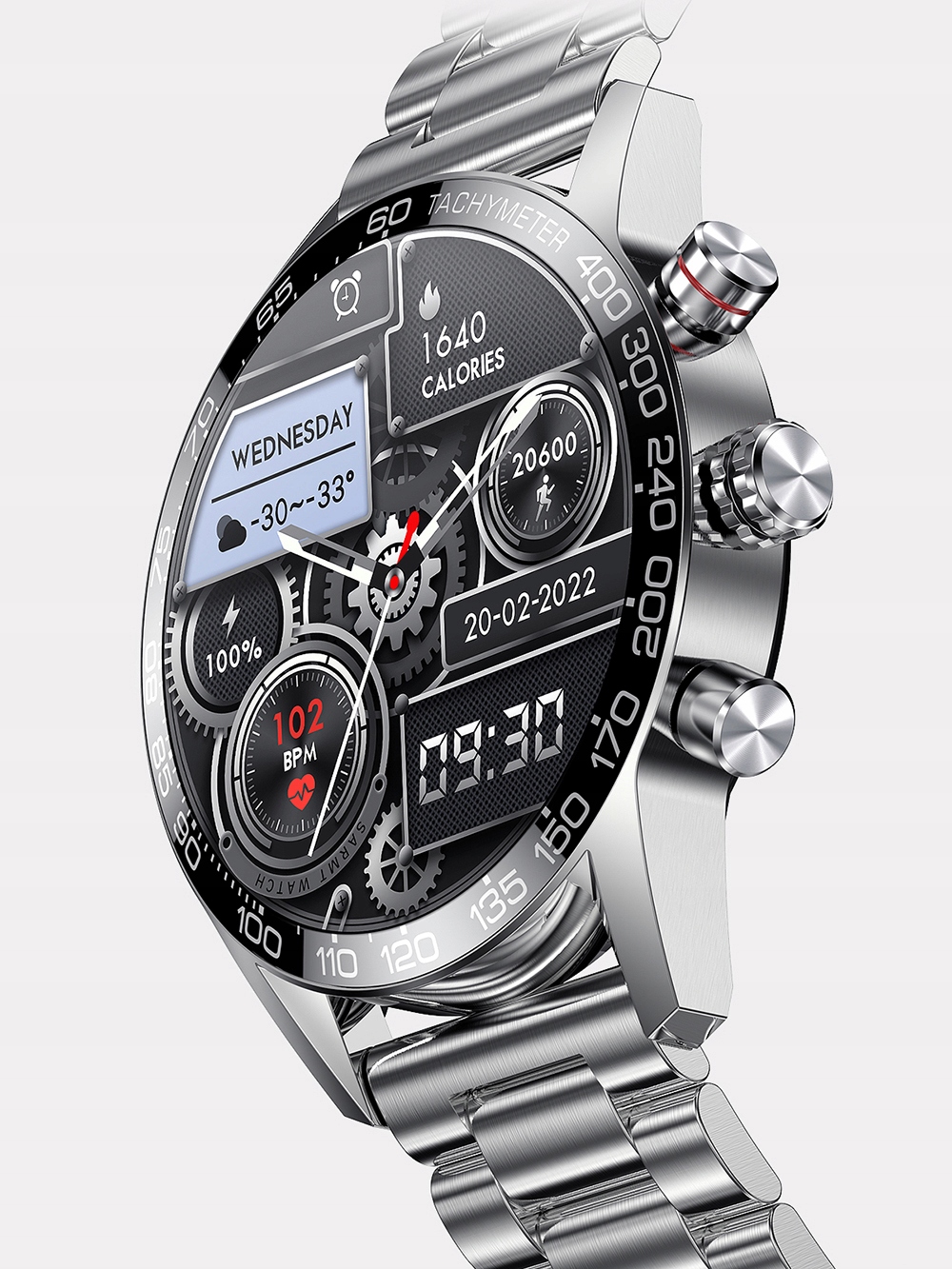 Smart Watch Bluetooth Bracelet Watch Materiał paska guma