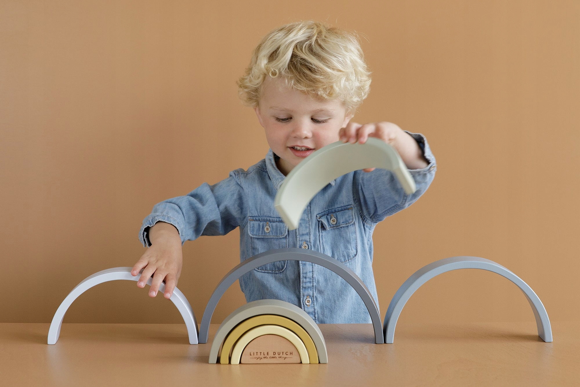 TĘCZA DREWNIANA UKŁADANKA DLA DZIECKA LITTLE DUTCH Kod producenta LD7034