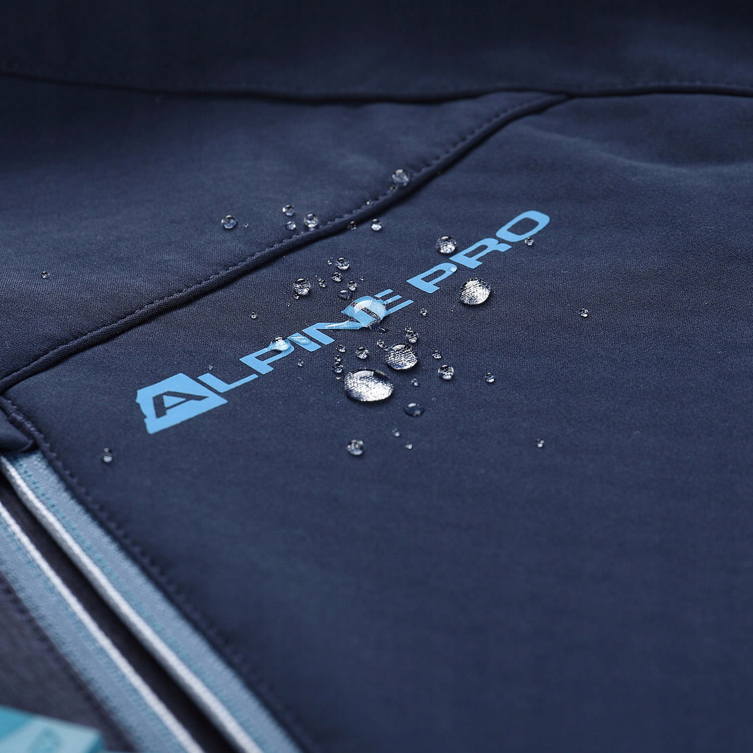 ALPINE PRO Kurtka trekkingowa męska softshell 8000 Lanc granatowy r.L Kolor niebieski