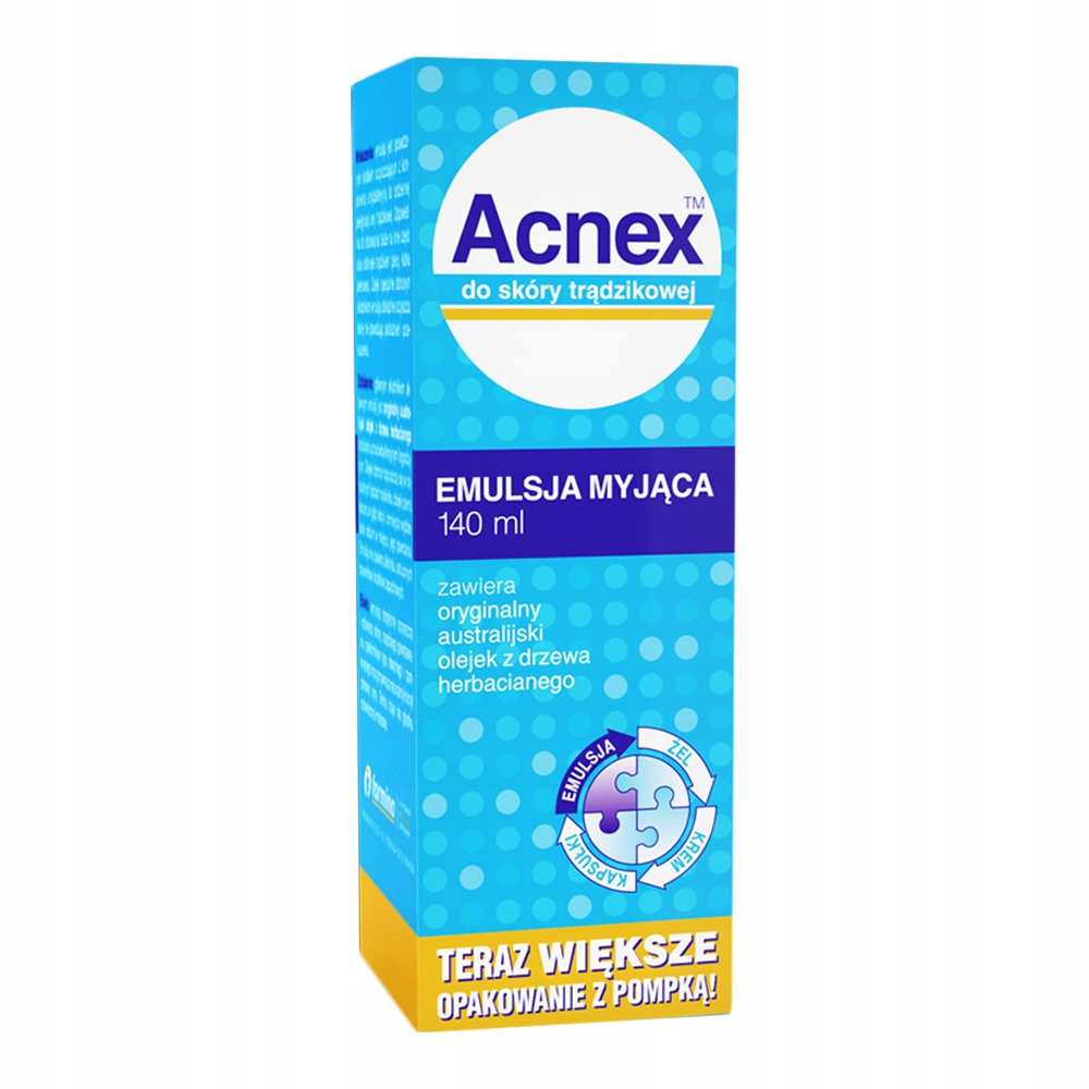 

Acnex Emulsja myjąca 140 ml zapobiega zaskórnikom