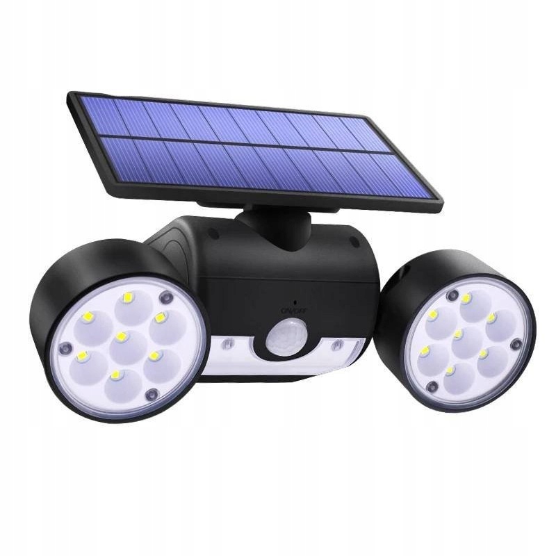 SOLARNA LAMPA OGRODOWA Z CZUJNIKIEM 30 LED COB
