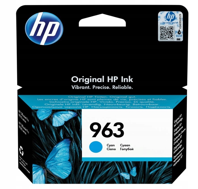 Inkoust Hp 963 3JA23AE modrý (cyan)