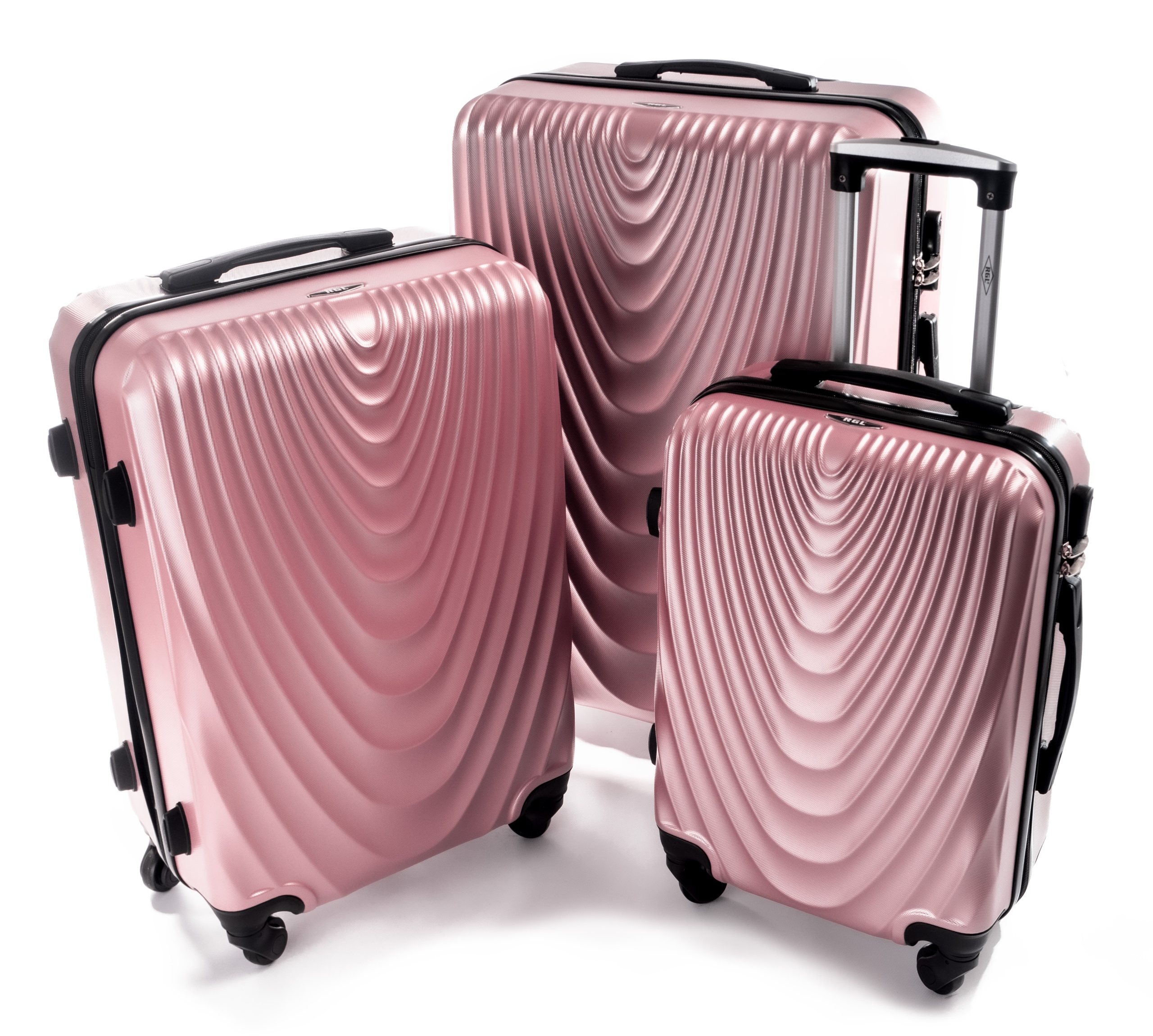 

63 Zestaw Walizek 3w1 Kółka Podróżna Torba Abs