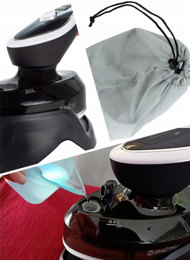 STEAMER DO UBRAŃ PAROWNICA ŻELAZKO PAROWE 2W1 PRASOWANIE W PIONIE 1500W Moc 1500 W