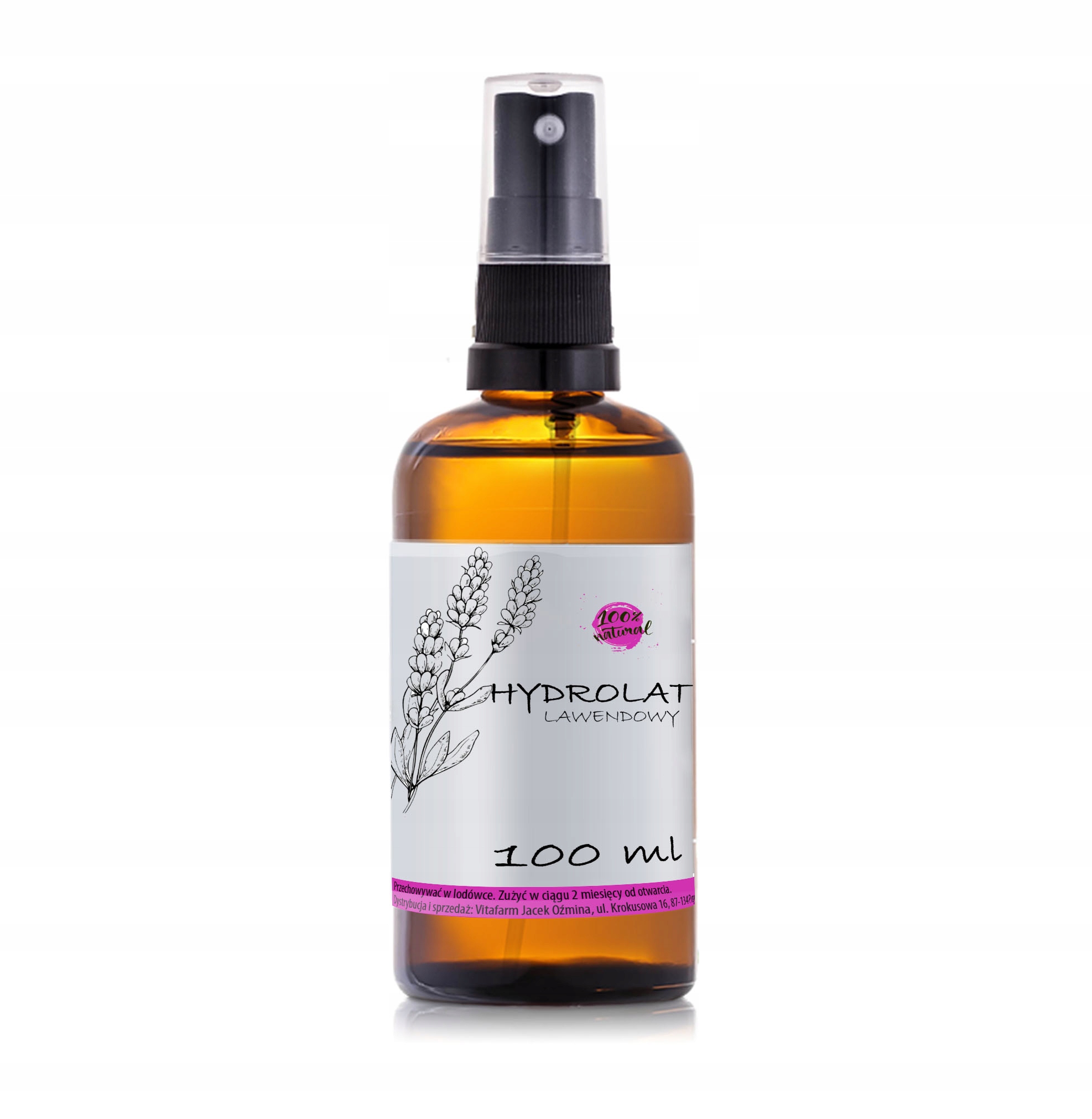 

Lawendowa woda organiczna (hydrolat) 100 ml