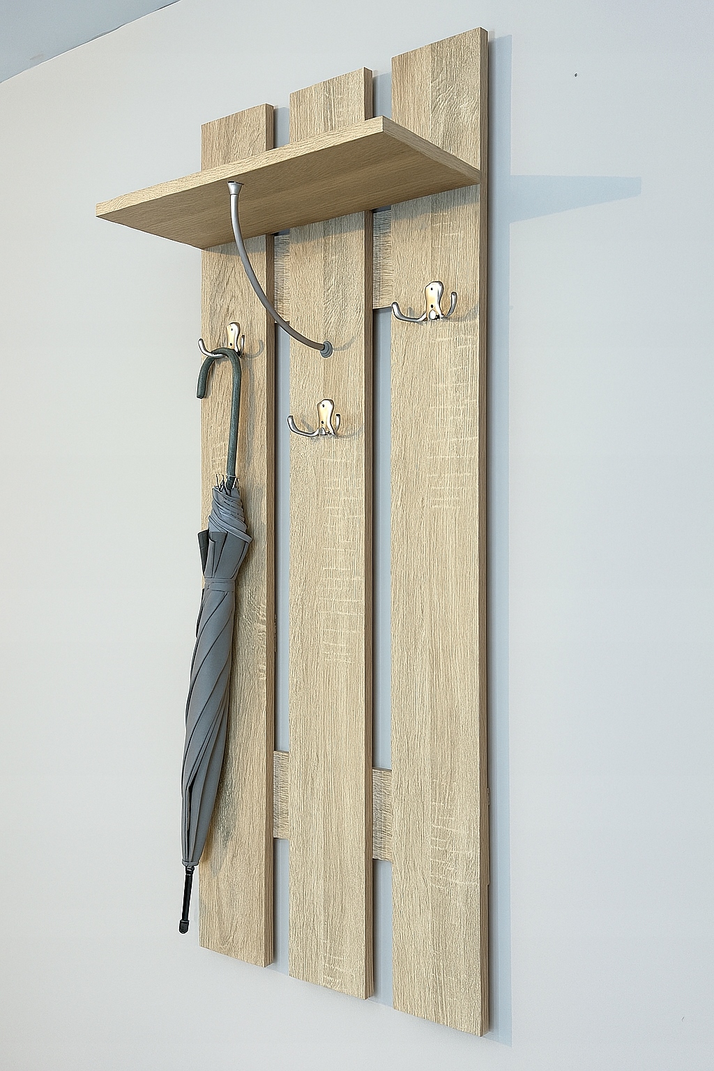 věšák 45 cm předsíň dub sonoma 3 věšáky