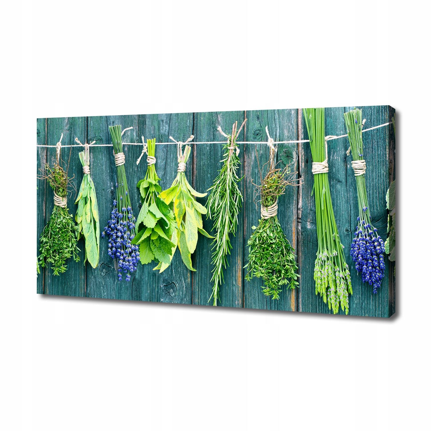 

Foto obraz na płótnie Zioła na sznurku 140x70 cm