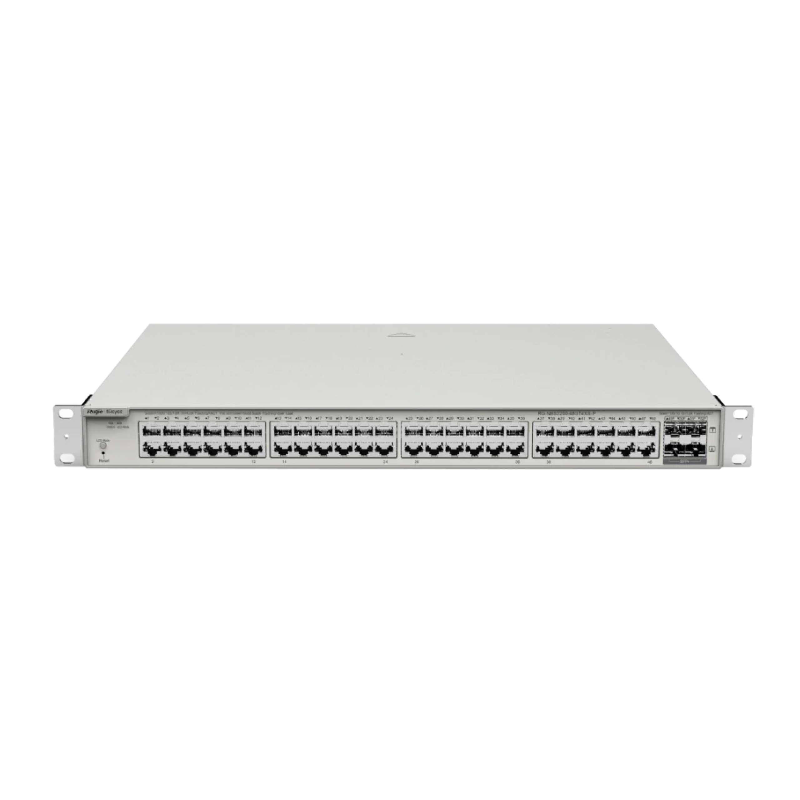 Spravovateľný Prepínač Reyee RG-NBS3200-48GT4XS-P, 52-PORTOVÝ, Rack, Poe, 370 W