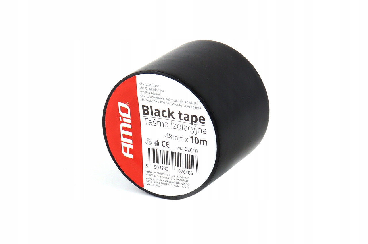 Taśma izolacyjna szkot czarna Pcv 48mm x 10m