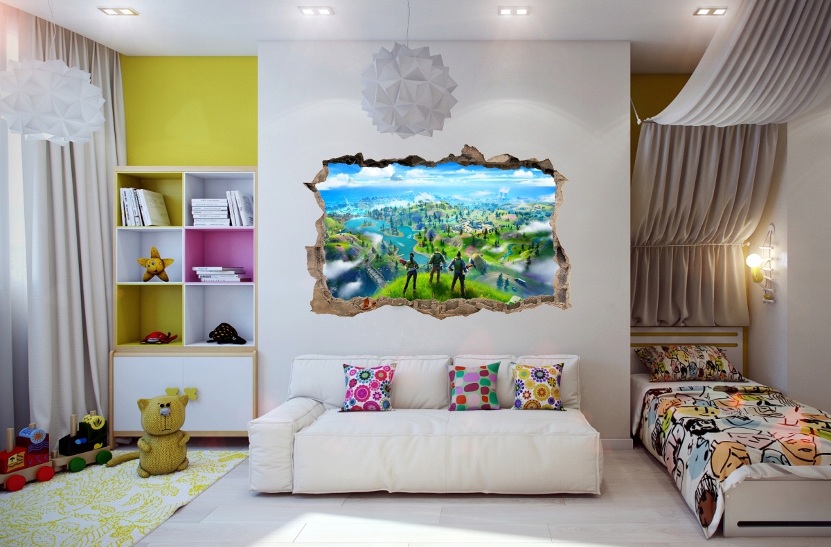 NAKLEJKI NA ŚCIANĘ FORTNITE 97 115x75 cm Marka inna