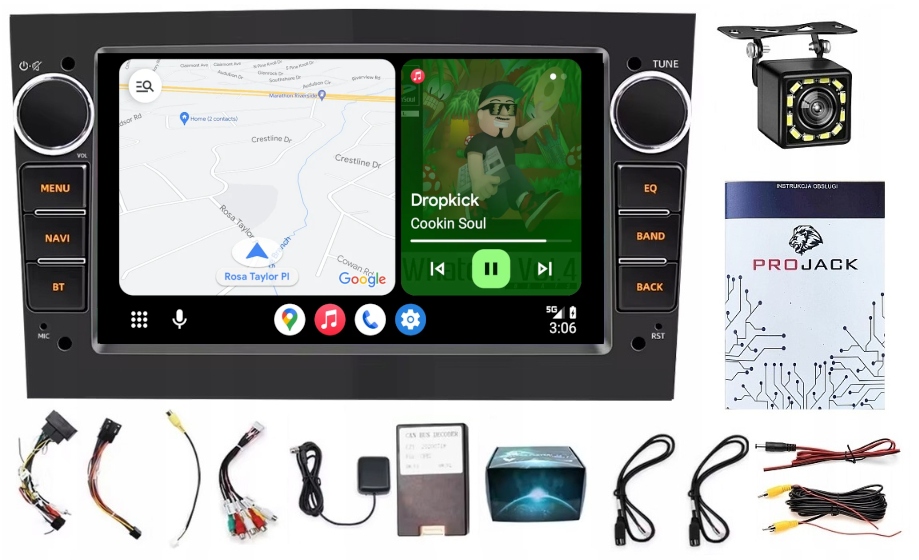 Rádio Navigácia Gps Opel Antara 2006-2011 Usb Wifi Bt Carplay 6/128GB