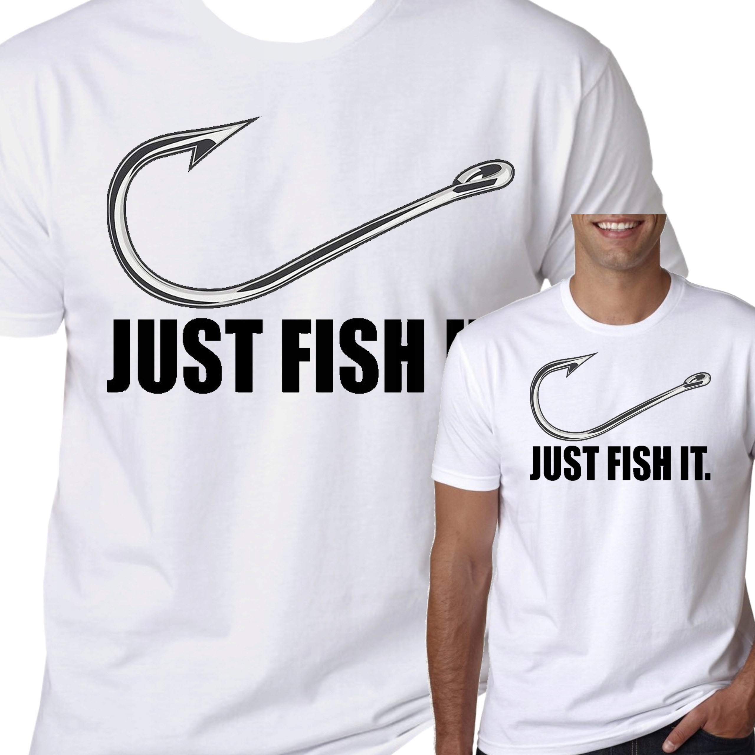 

T-Shirt Koszulka Dla Wędkarza Just Fish It S 0773