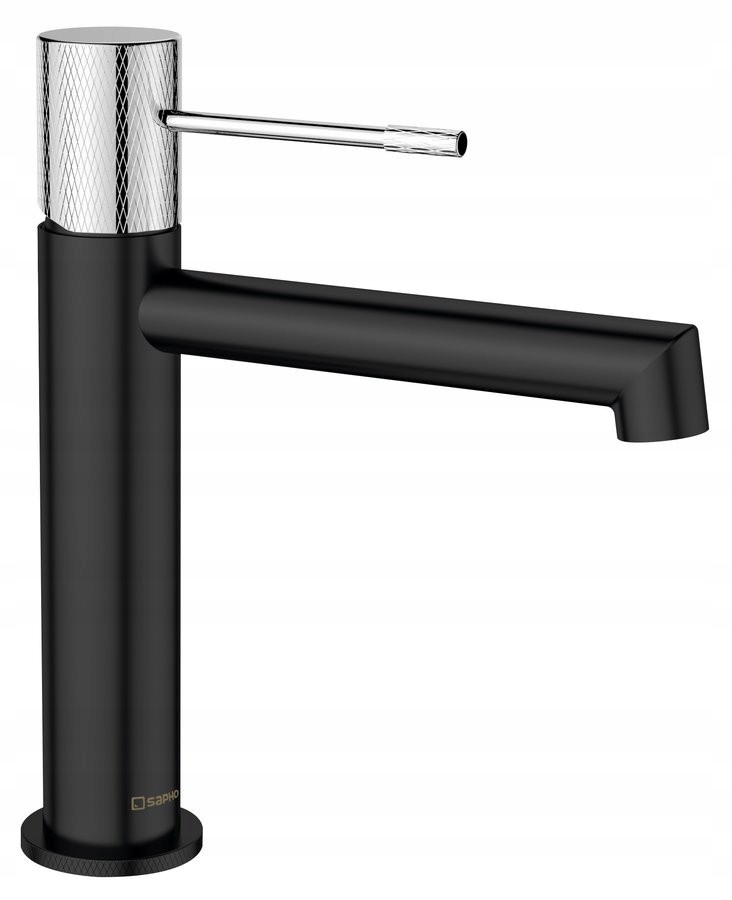 Solaris stojanková umývadlová batéria, čierna mat/chróm (WD002BC) /sm/