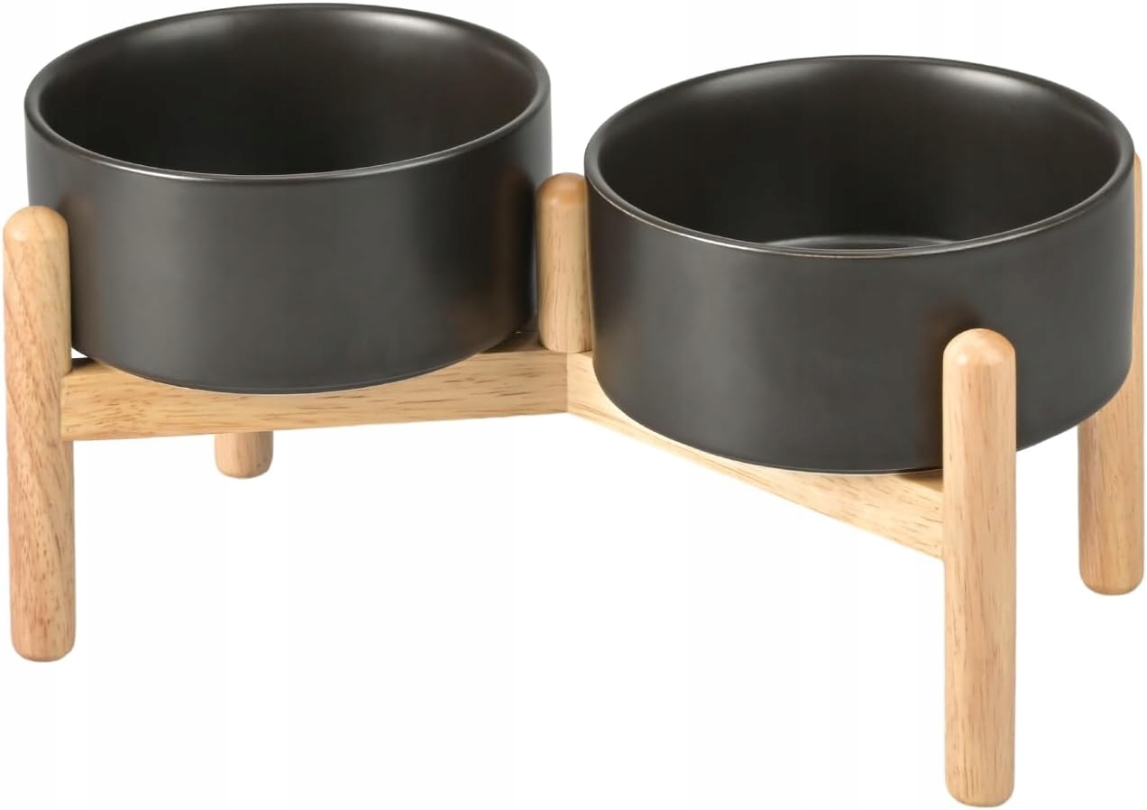 Zestaw dwóch misek ceramiczna Spunkyjunky czarny 0,85 l