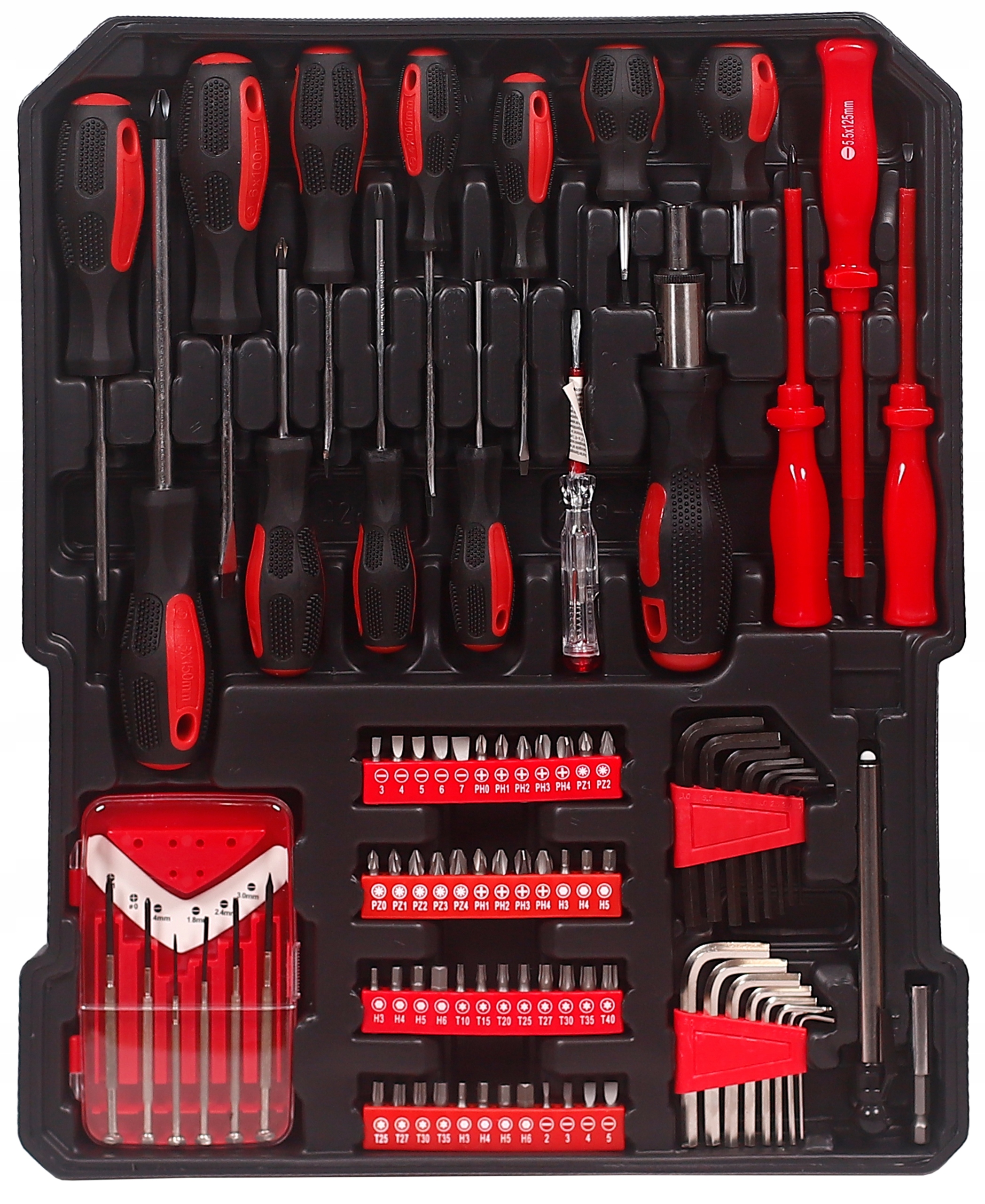 WALIZKA NARZĘDZIOWA ZESTAW NARZĘDZI KLUCZY 300 ELEMENTÓW BITY NASADKI MOCNA Marka Eurotec