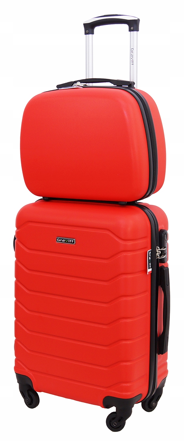 Zestaw Walizek 2w1 Walizka Podróżna Na Kółkach Kuferek Gravitt 931