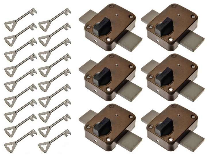 Jania 6 Zamki Na 1 Klucz System Zasuwa Tytan T-3 Zasuwa Garażowa Do Drzwi