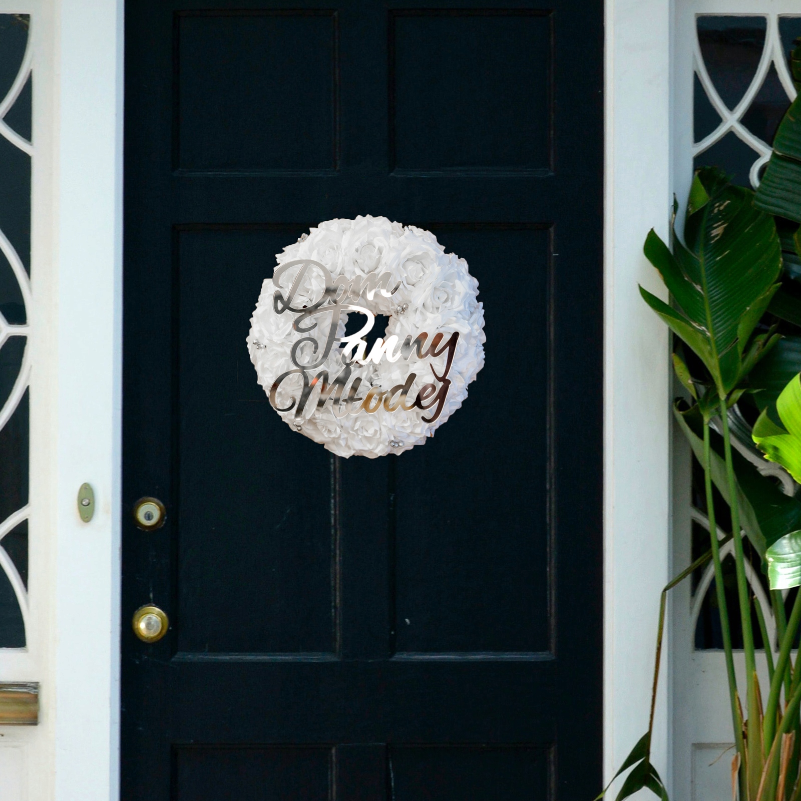 WIANEK na drzwi DOM Pary Młodej WESELE Ślub 2 szt Rodzaj koło do dekoracji