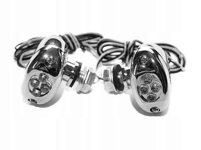 MIGACZE KIERUNKOWSKAZY KIERUNKI CHROMOWANE LED