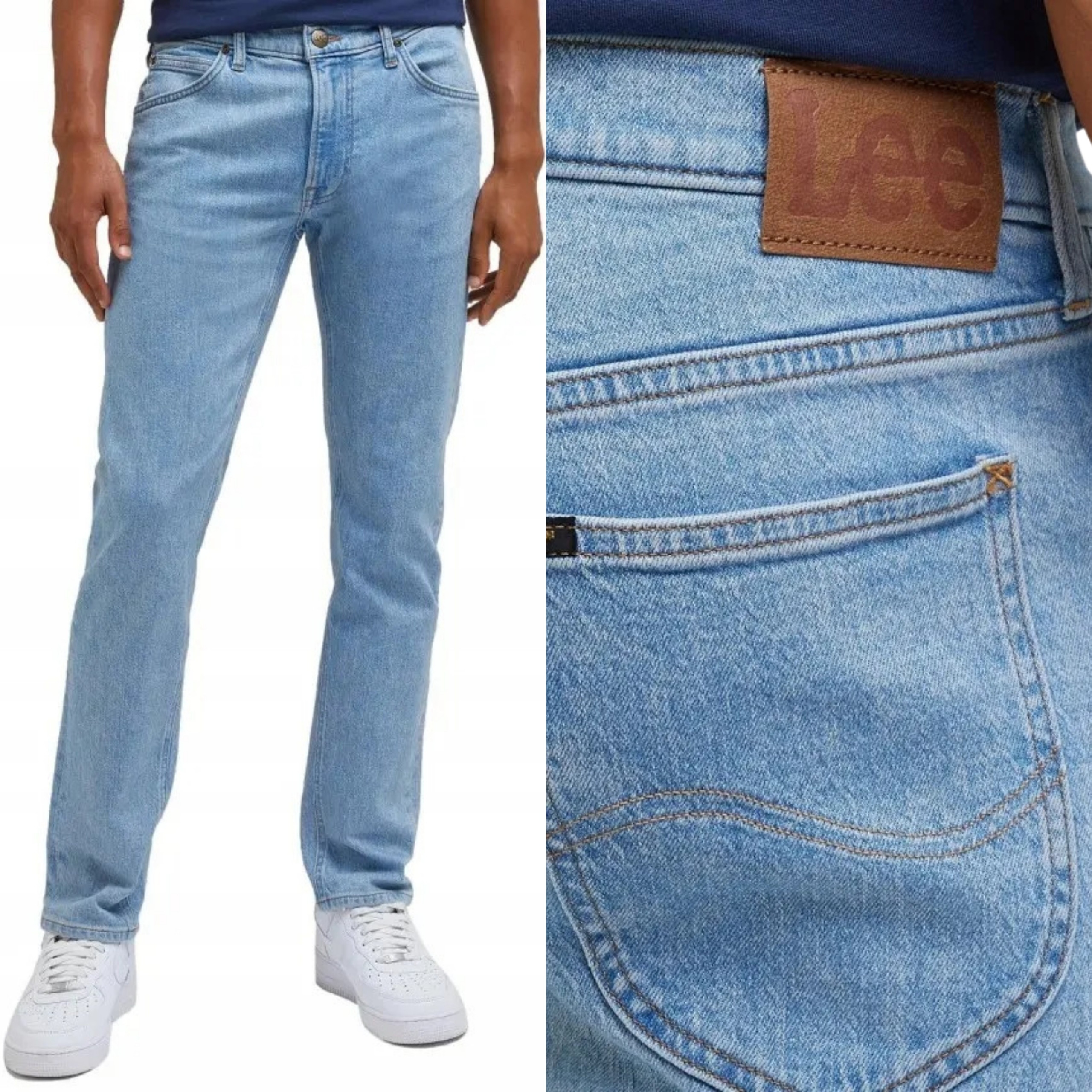 Lee kalhoty Tapered regular Blue jeans Daren Zip Fly W34 L32