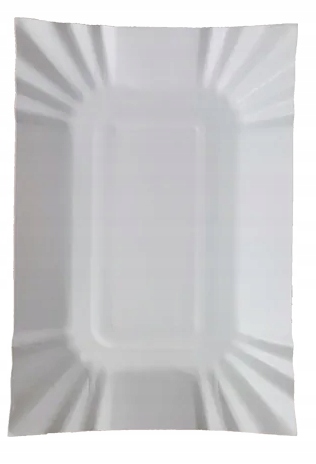 Tacki papierowe jednorazowe białe 14x20cm 100szt