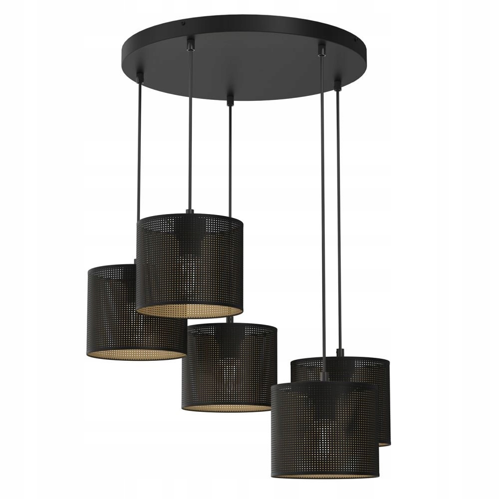 Pětibodová závěsná lampa s prolamováním na kruhu Loft Shade 5255 Luminex