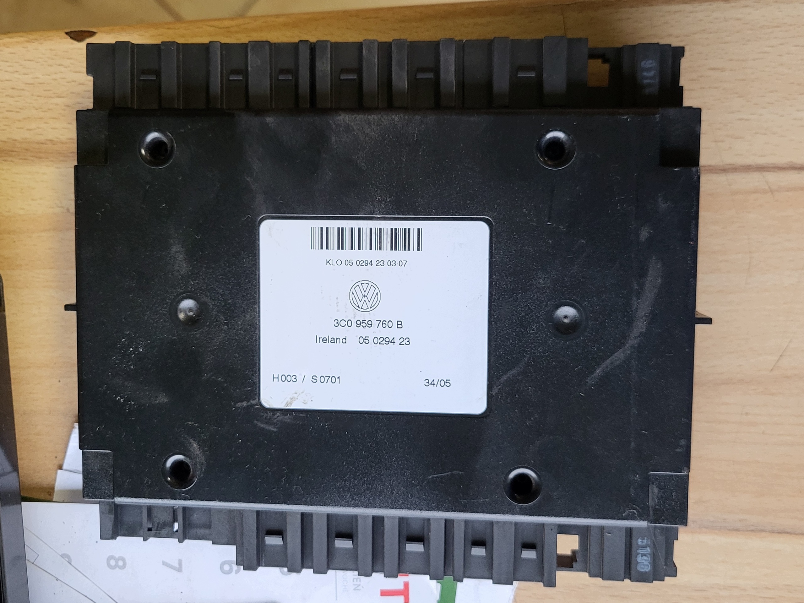 control unit module PAMIECI seat front VW PASSAT B6 3C0 3C0959760B OE EUROPA