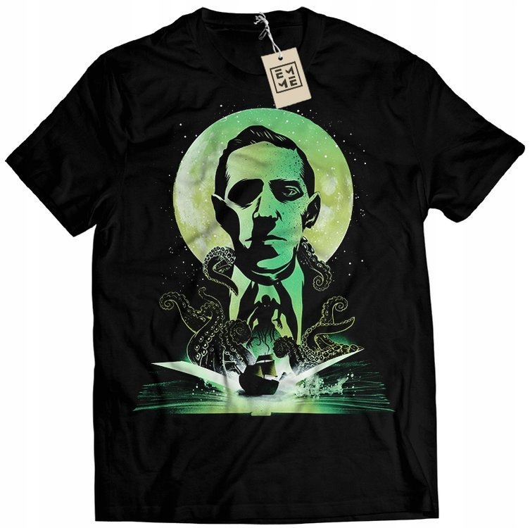 

Koszulka Cthulhu Lovecraft Horror Książka S