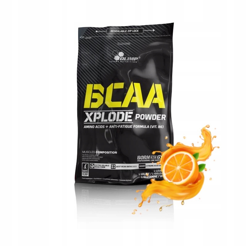 Bcaa AMINOKWASY ROZGAŁĘZIONE 100 PORCJI GLUTAMINA OLIMP BCAA XPLODE 1000g — 4