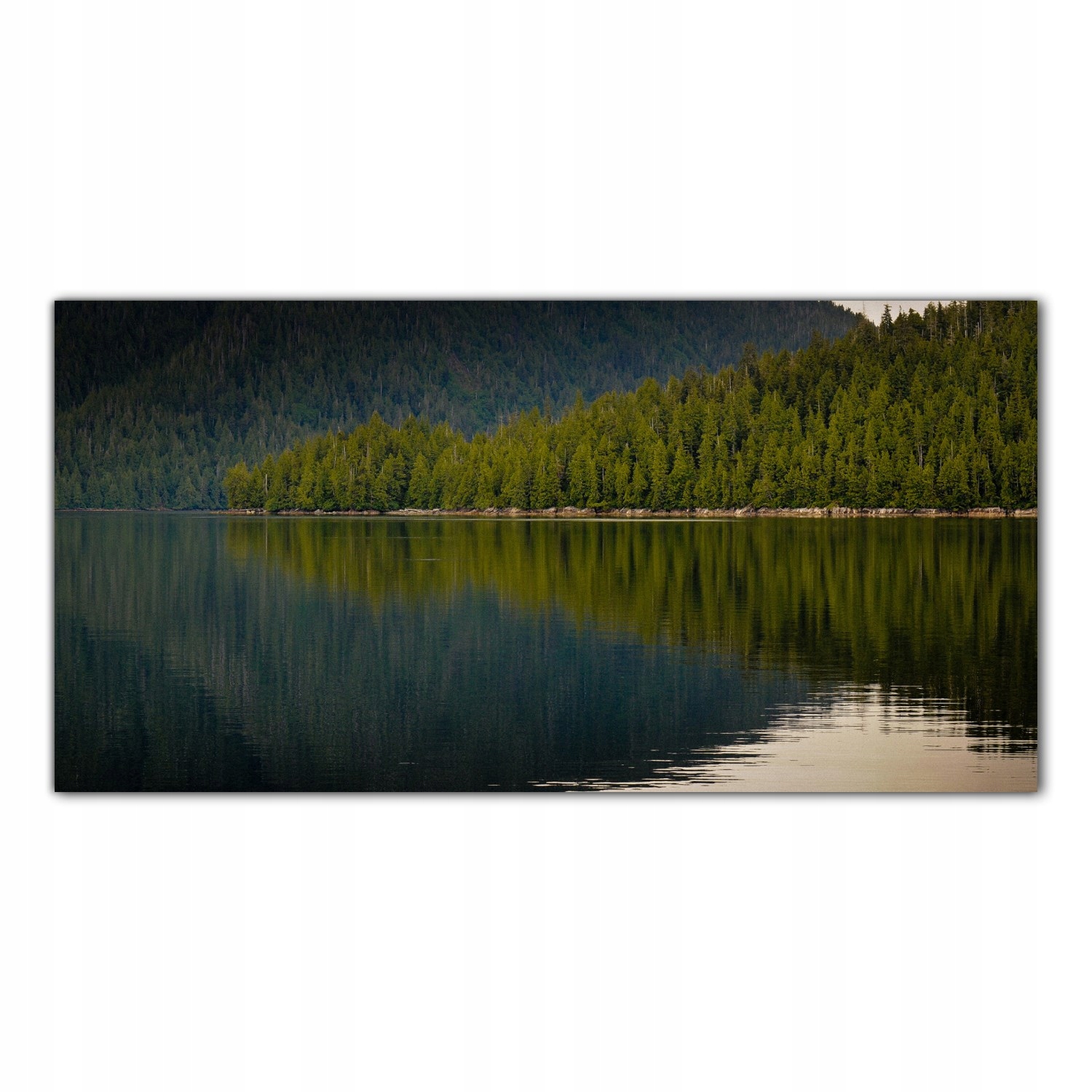 

Hartowany Obraz Szklany Alaska Jezioro Las 140x70