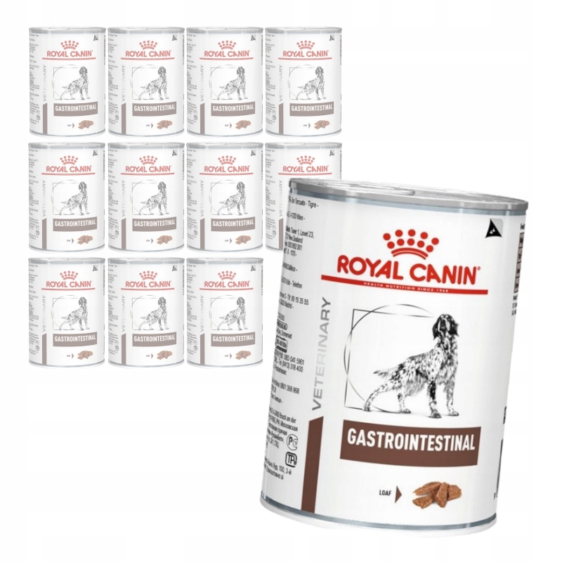 Levně Royal Canin Veterinary Gastrointestinal 12x400g Vlhké Krmivo Paštika pro psa