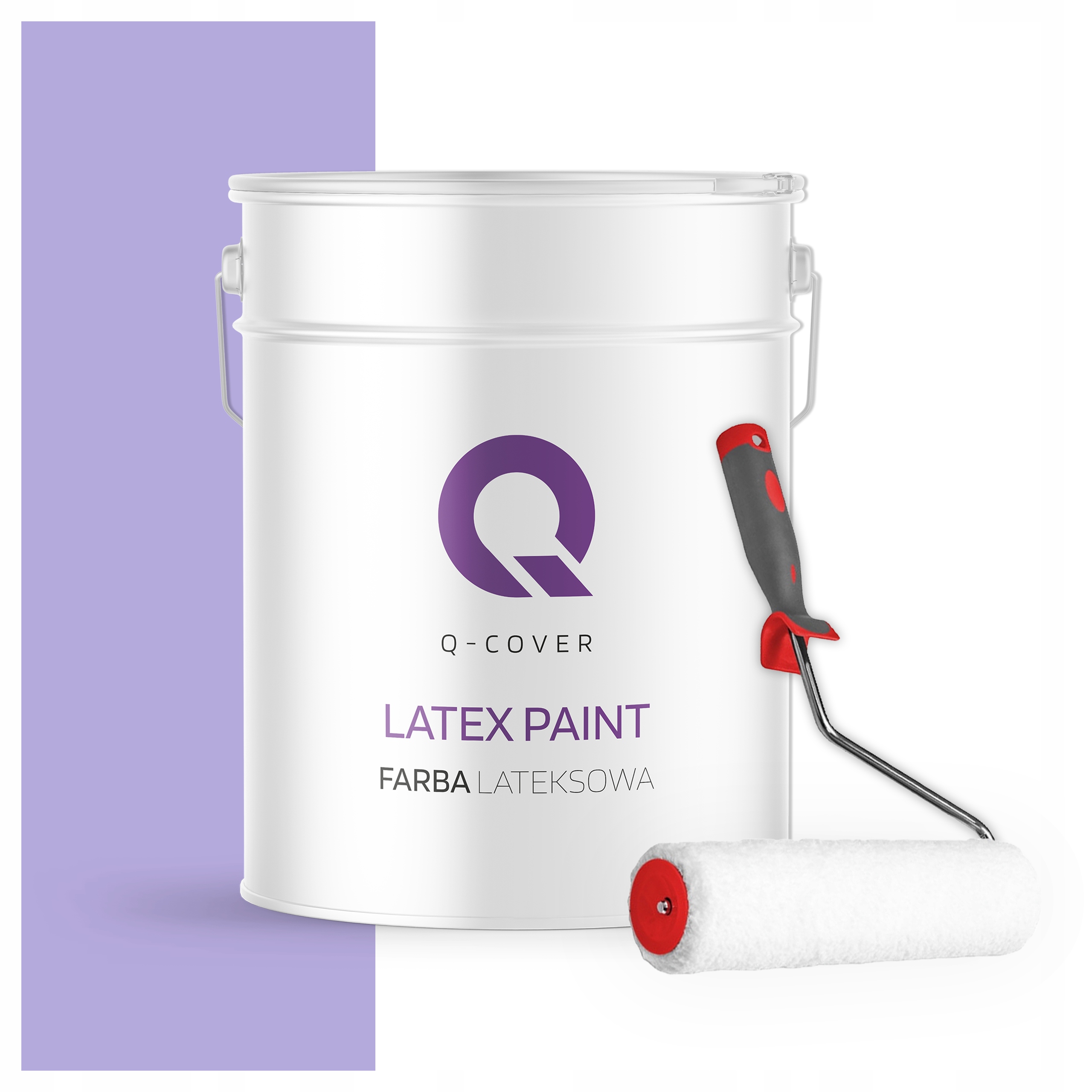 Latexová farba na steny stropov Hlboká matná 10L Vresová H2743 valček