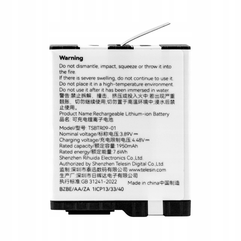 Telesin S0-BTR-09-TGP Stamina bateriový modul pro GoPro Hero 13 1950mAh