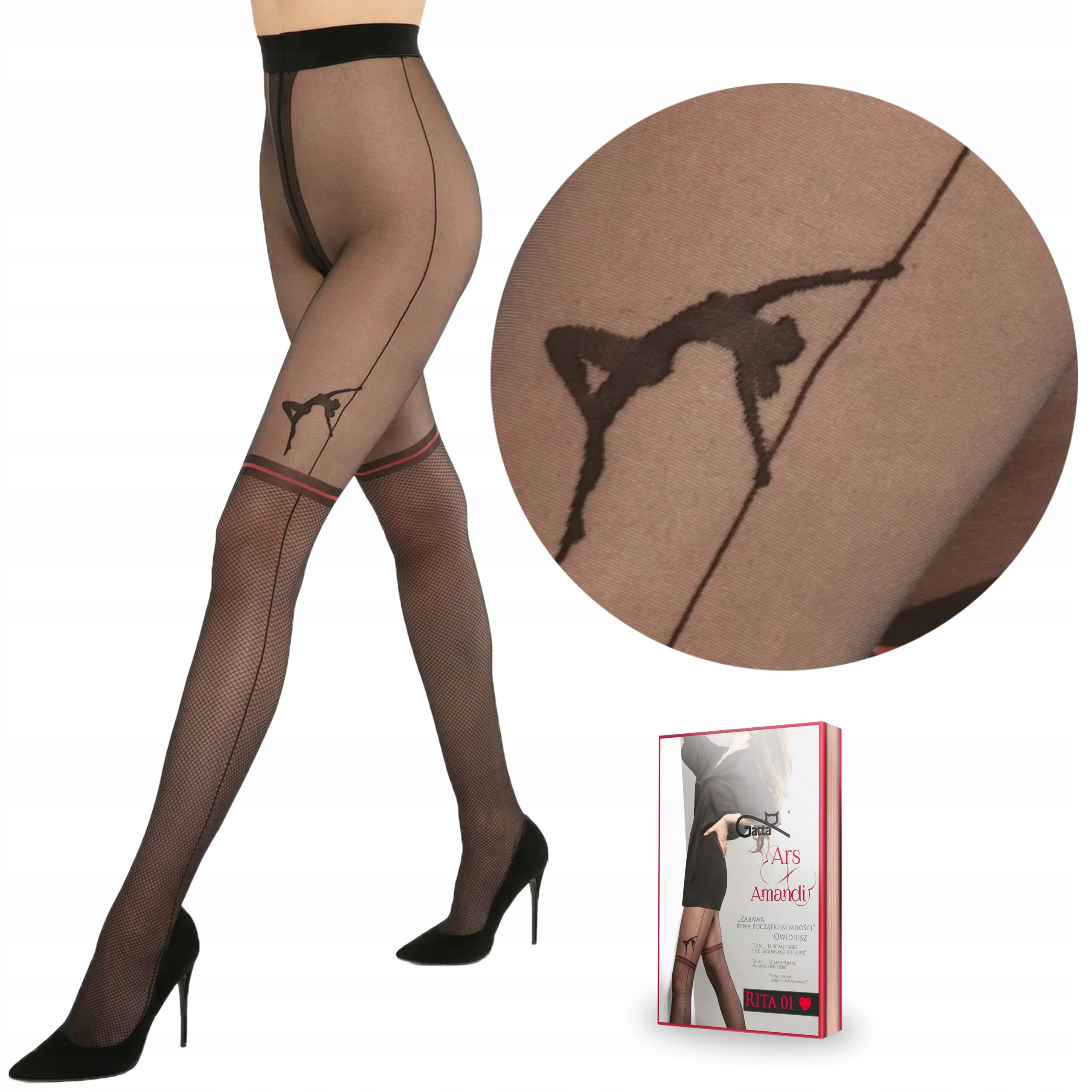 

Rajstopy Gatta Ars Amandi Rita 01 Pole Dance 3-M