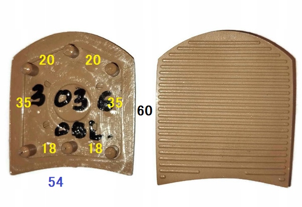 FLEKI FLECZKI znajdż potrzebny flek !!! 6 bolczyków 54x60 J.beż OBL3036 Marka inna