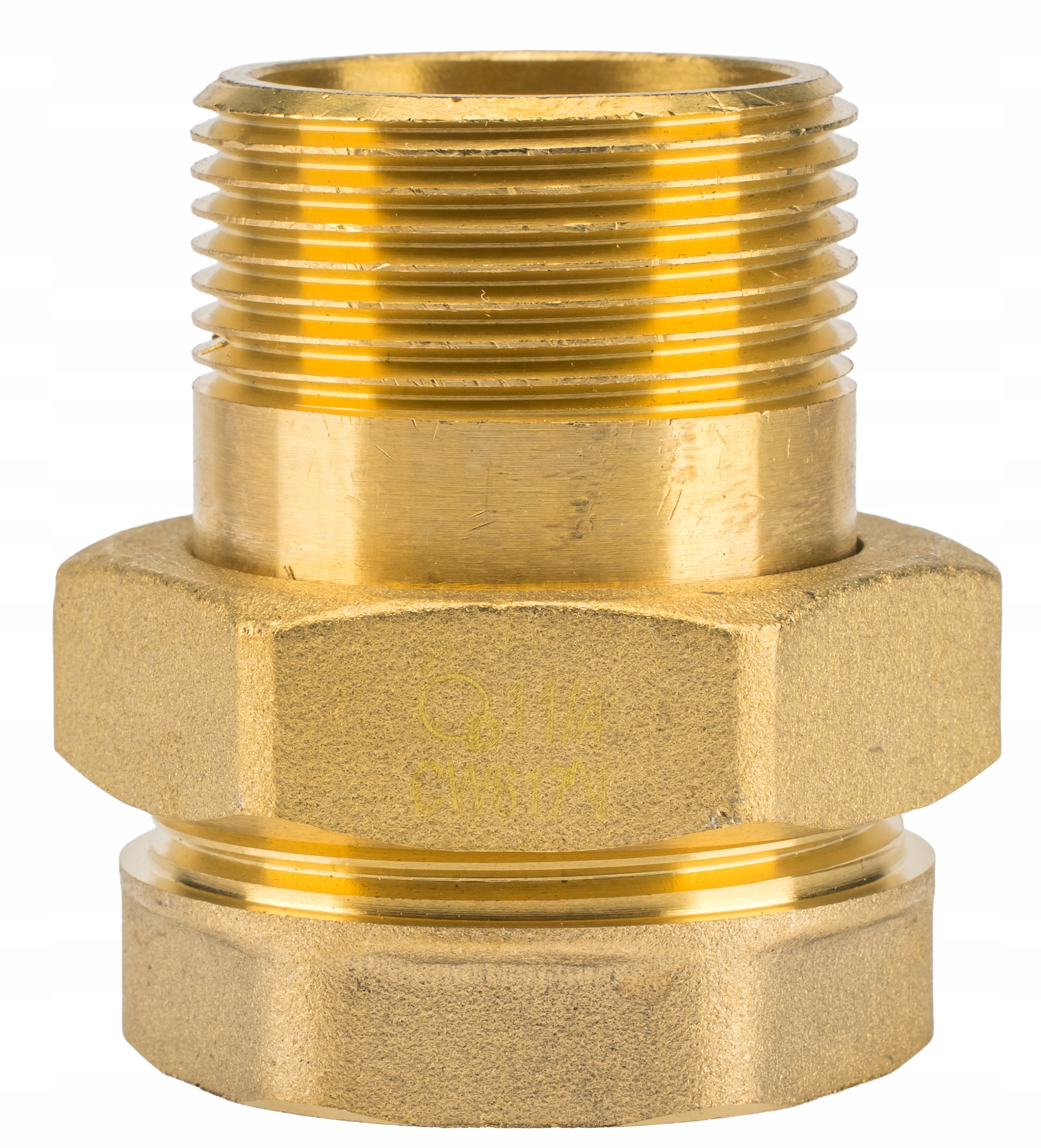 ŚRUBUNEK PÓŁŚRUBUNEK MOSIĘŻNY PROSTY 5/4" CALA DN32 Z USZCZELKĄ ORINGIEM Kod producenta ART.51-32.P-SRUB