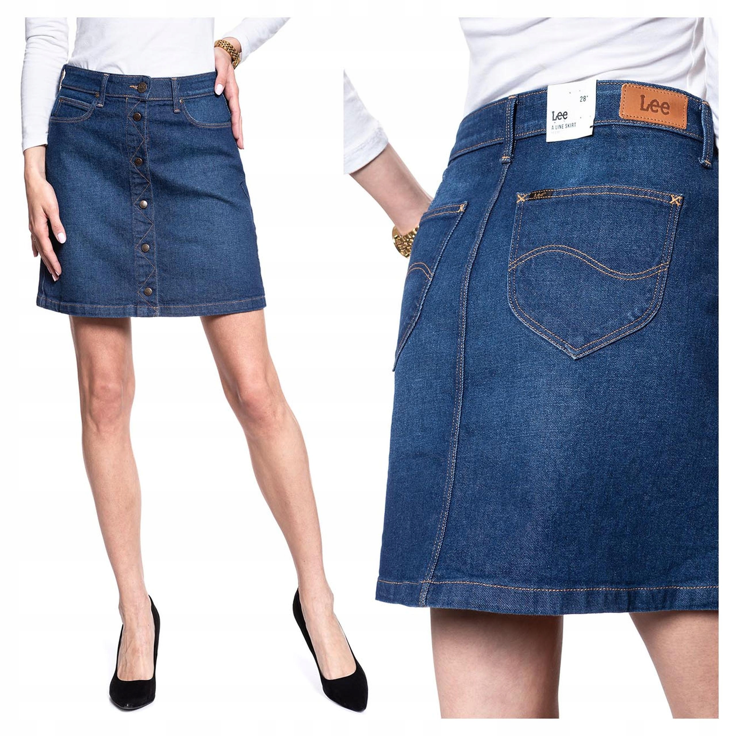 Dámská džínová Sukně Lee A Line W27