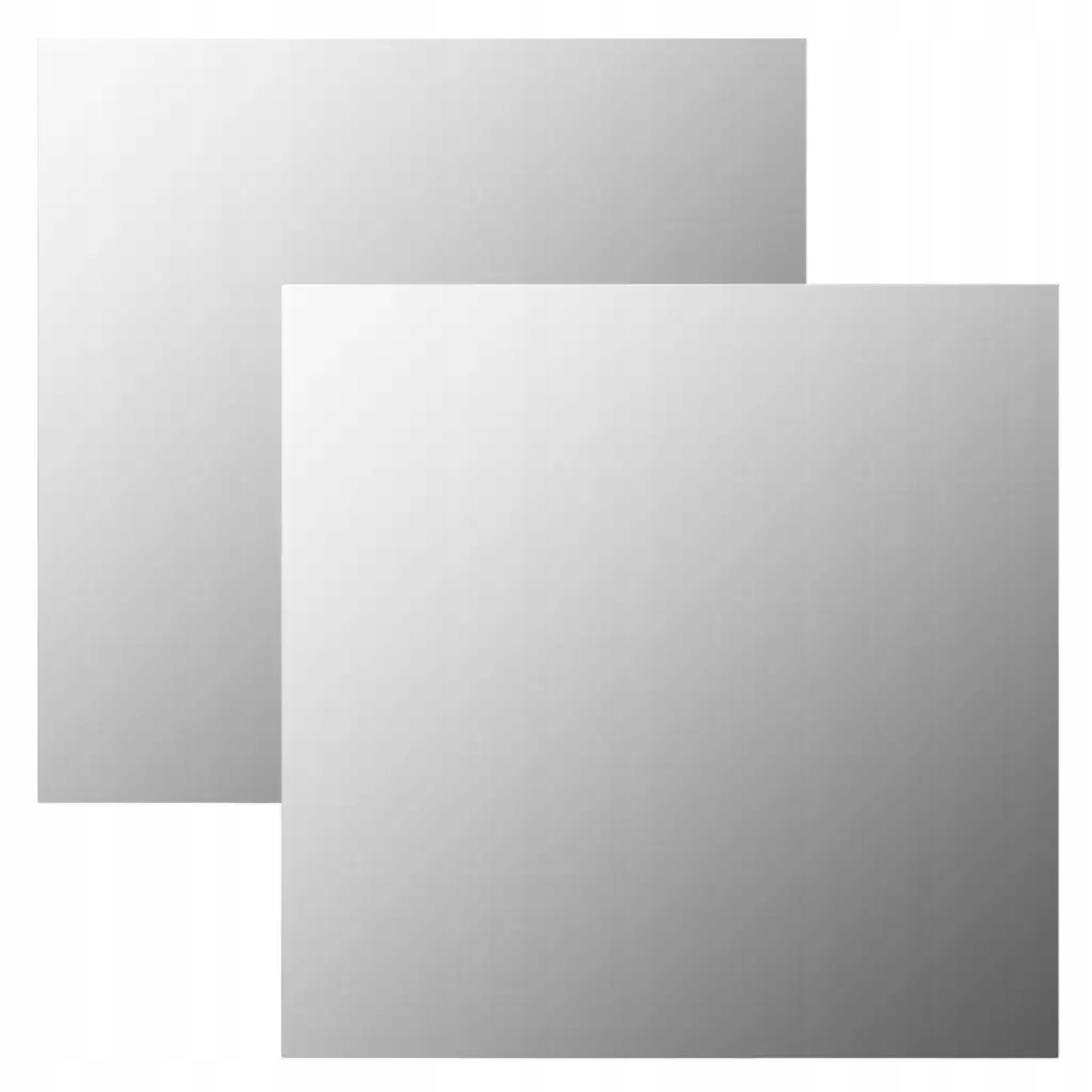 Zrcadlo nástěnné 60 x 60 cm, minimalistické, broušené, 2 kusy