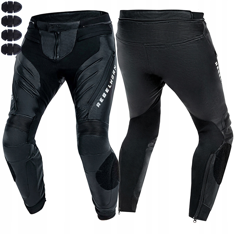 Motocyklové Nohavice S Koženými Chráničmi, Rebel