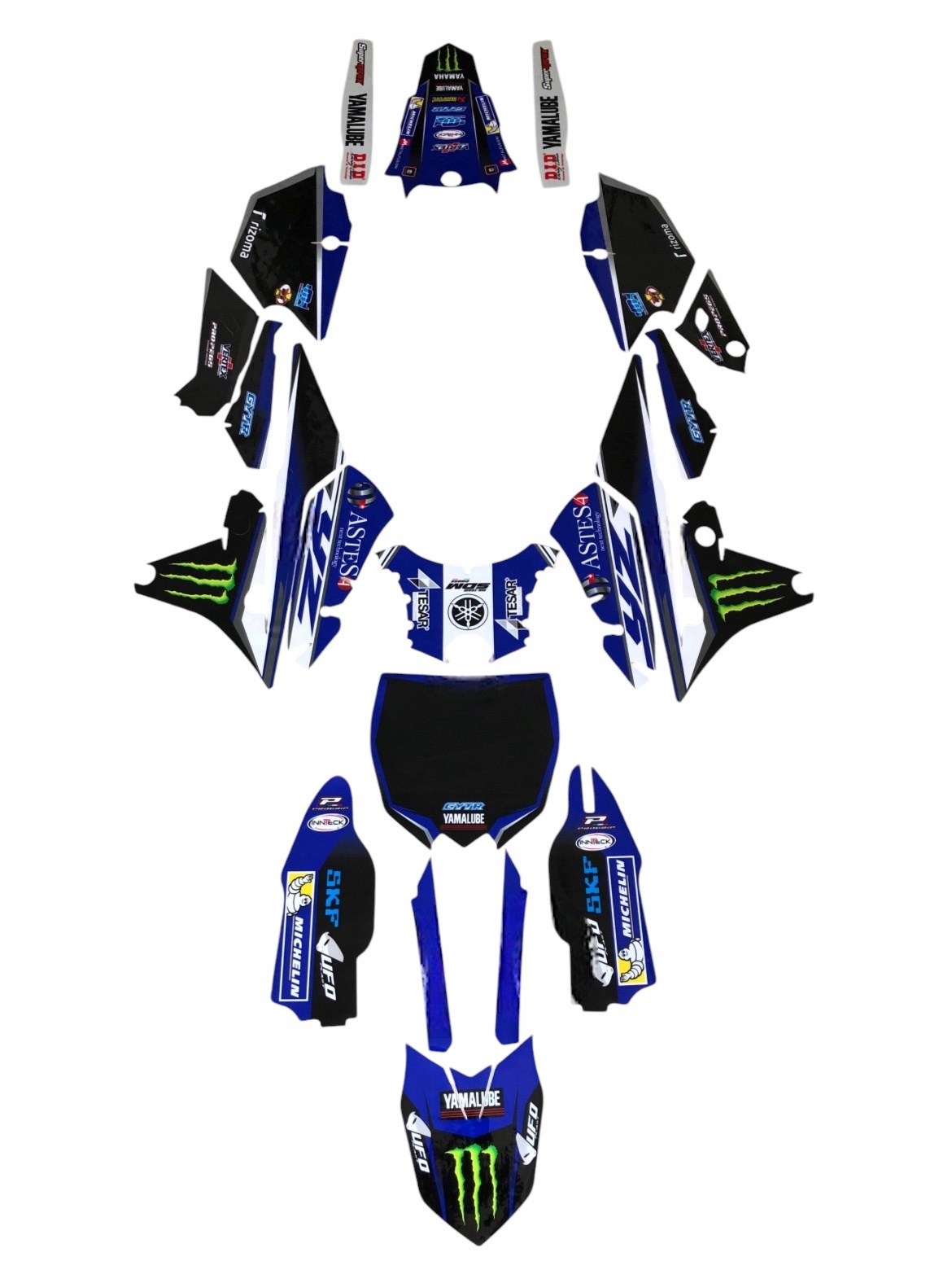 Yamaha Yzf Yz-f 250 14-18 hrubá dyha komplet Cubamoto