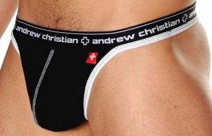 AC JOCKMAIL MAJTKI STRING PASEK M CZARNY CLASSIC