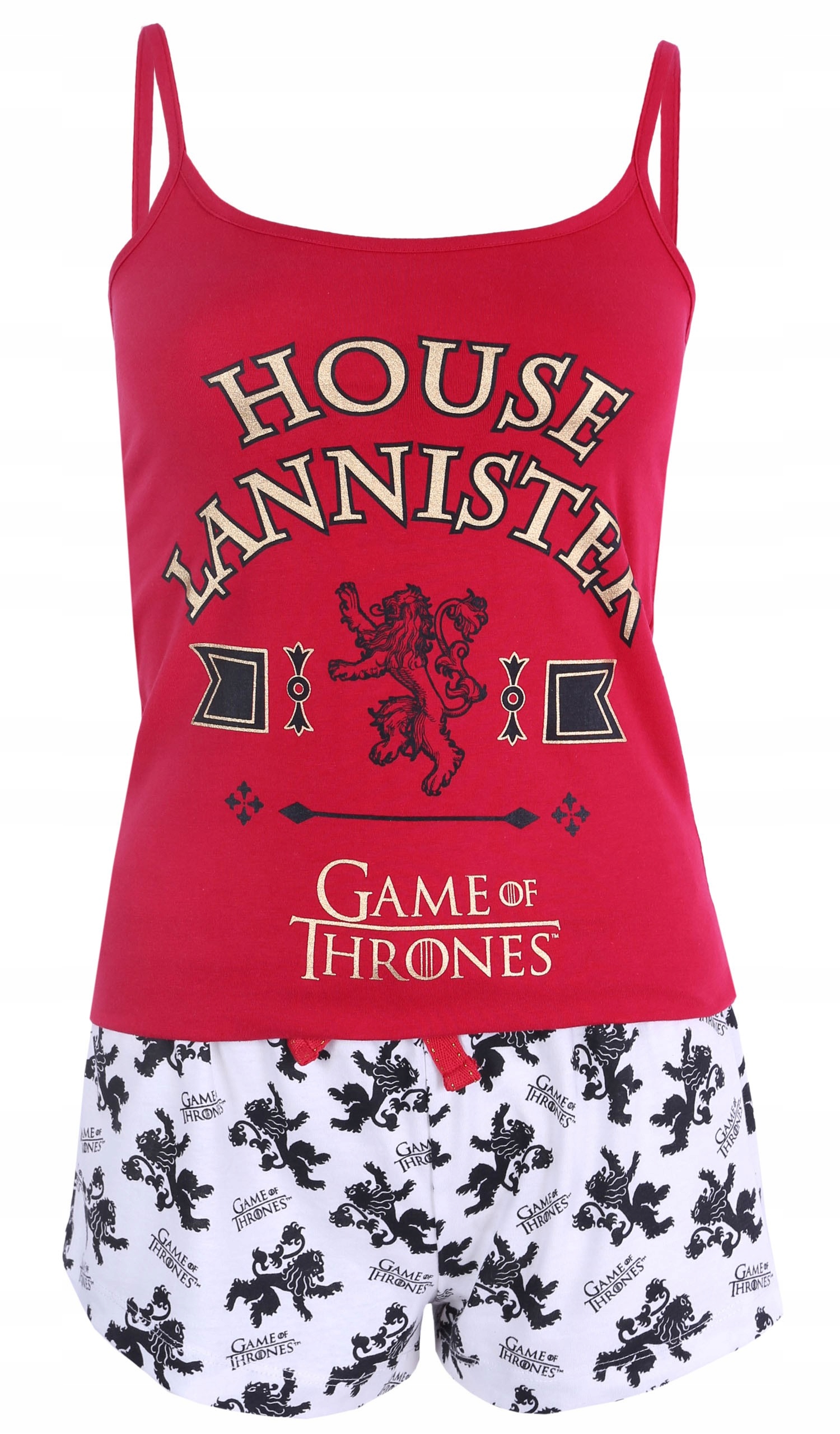 

Biało-czerwona piżama Lannister Gra o tron XL