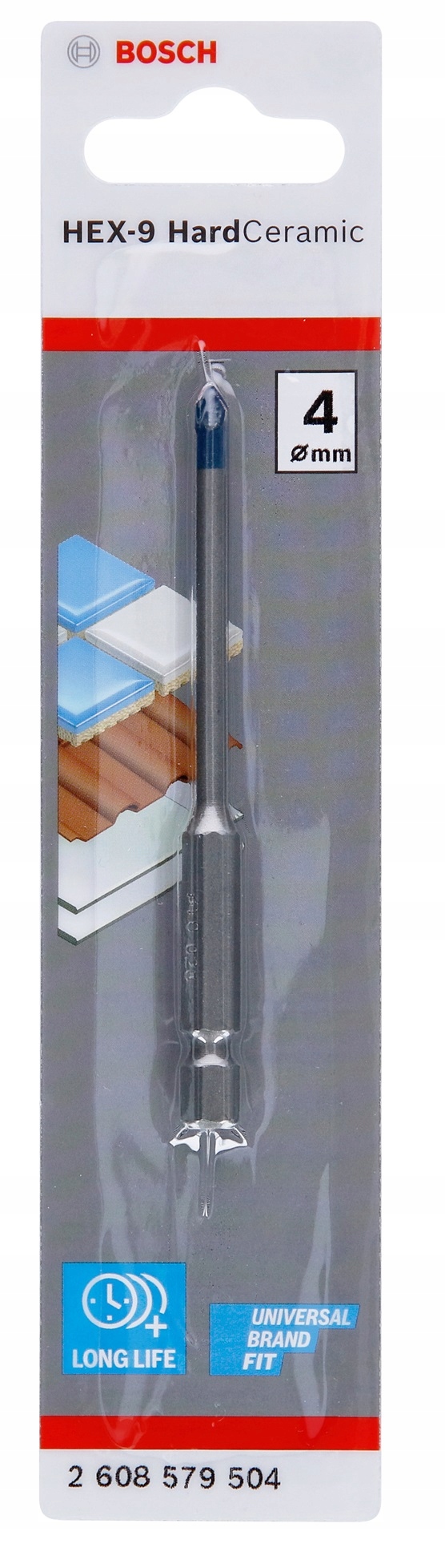 

Wiertło 4x90 mm Bosch HEX-9 HardCeramic 4x90 mm 1