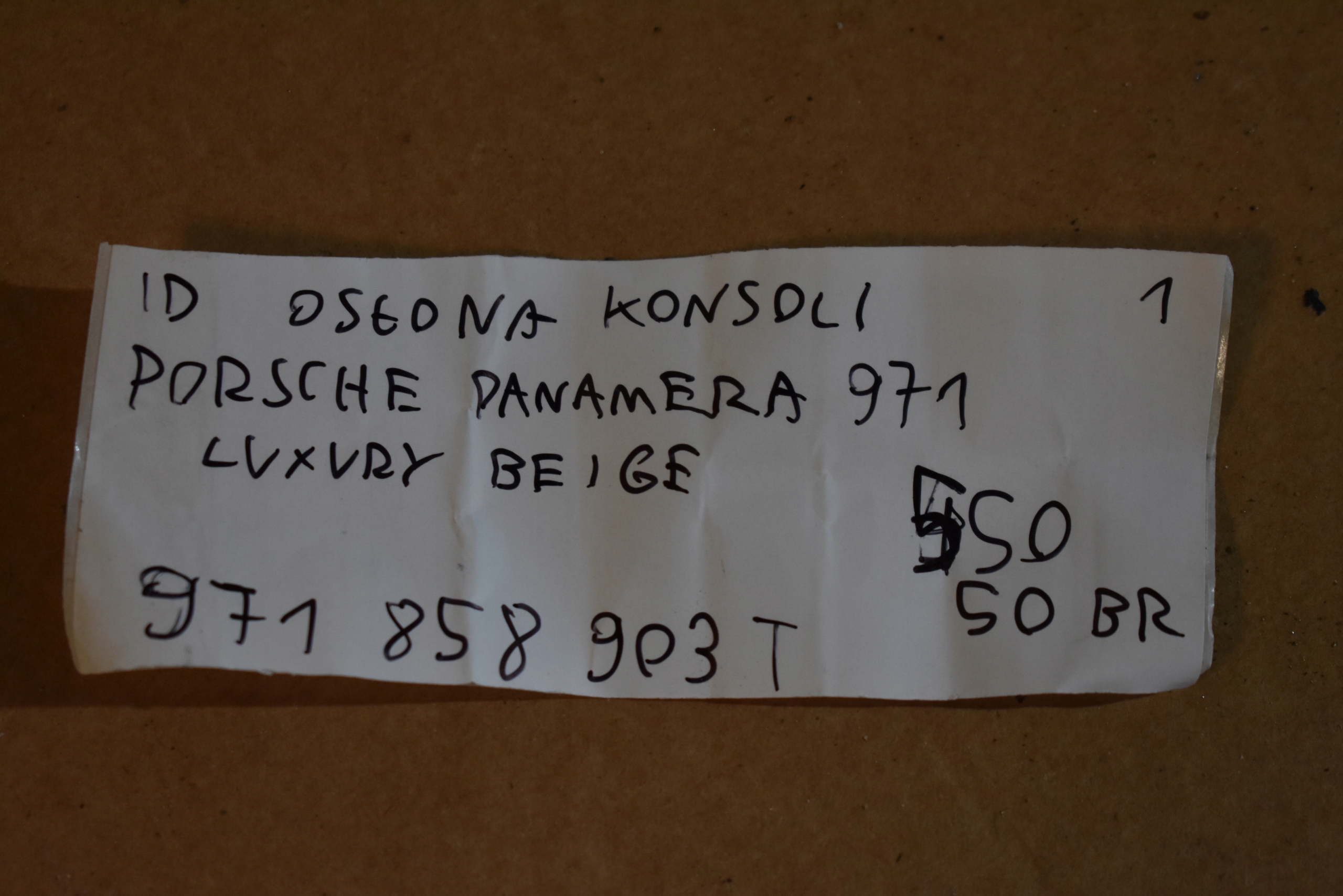 IDEALNA Blende Abdeckung konsole PORSCHE PANAMERA 971 LUXURY BEIGE 1