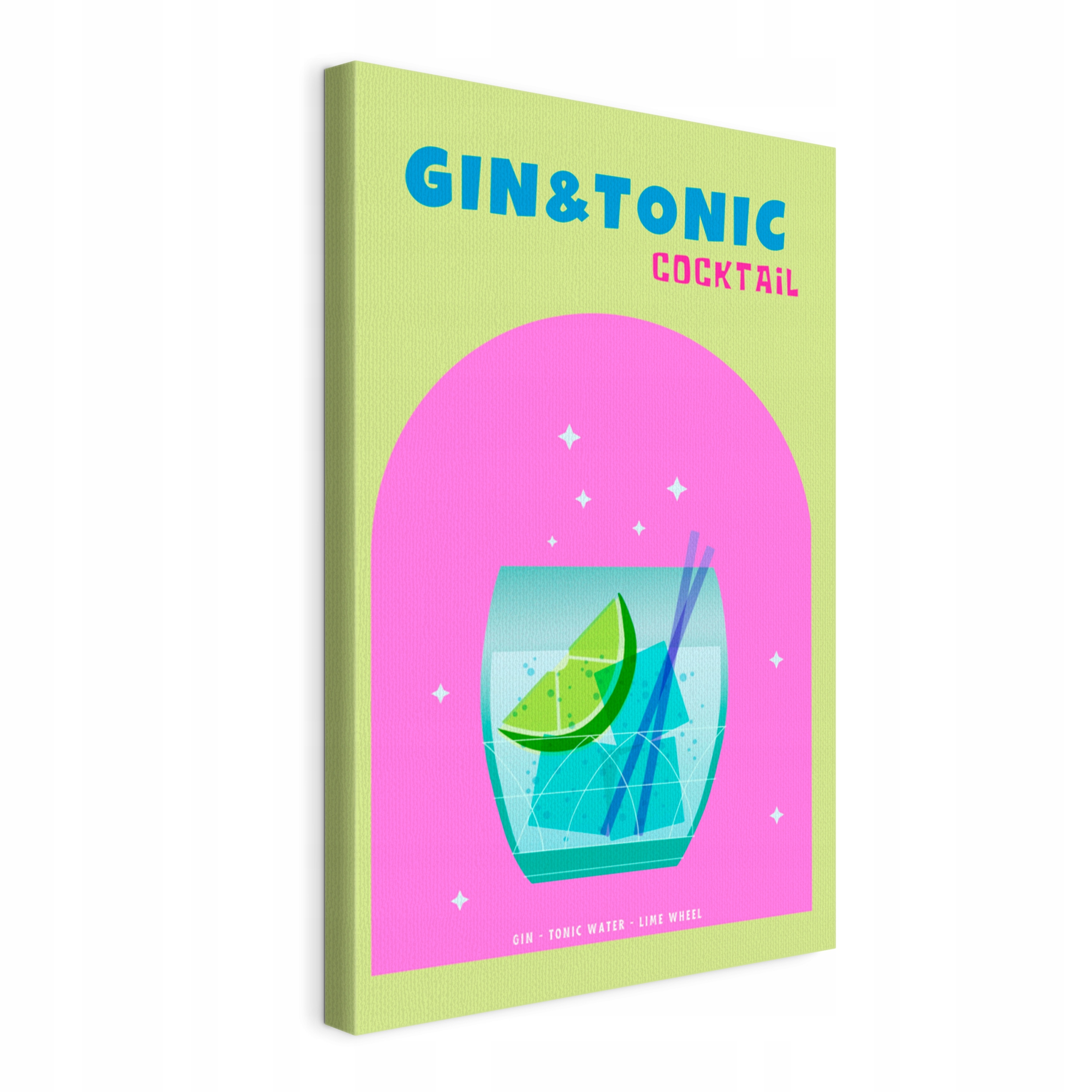 Obraz na plátně Gin s tonikem na limetce do kuchyně restaurace 50x75