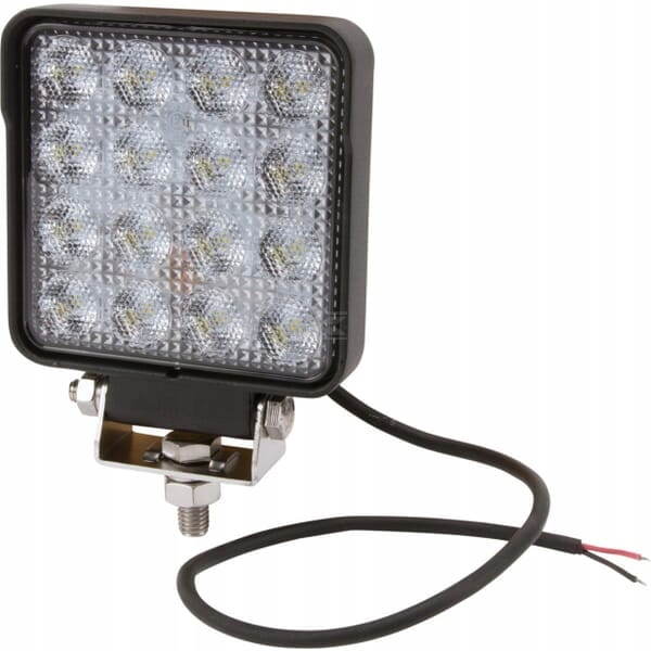 Led pracovní lampa čtvercová 25W 3040 lm 10/30V rozptýlené světlo 16 Led