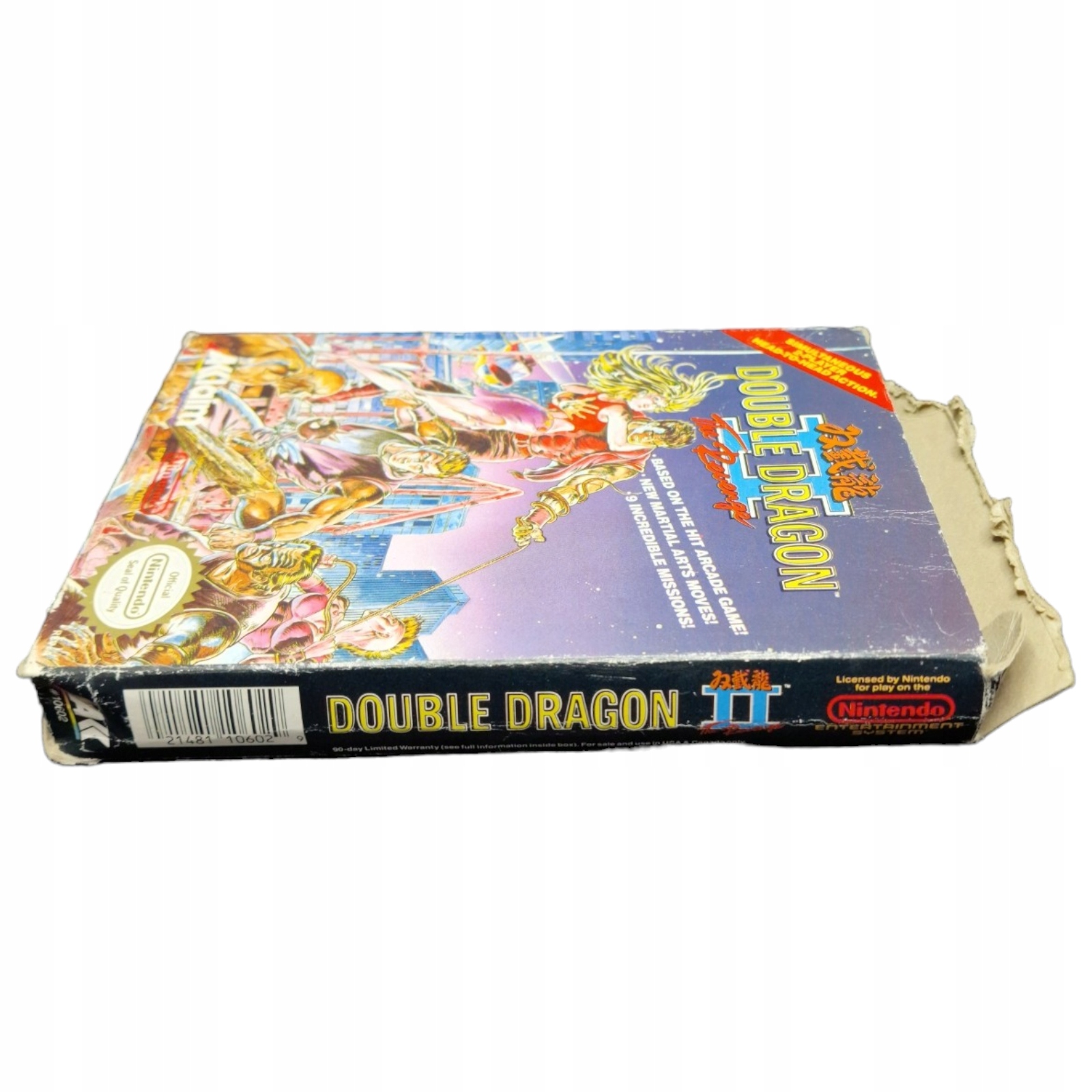 Gra Double Dragon II 2 / Nintendo NES / Komplet pudełko instrukcja i cover Tytuł Double Dragon II / Nintendo NES / Yukidesan
