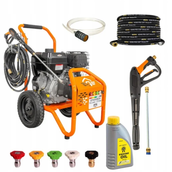 Benzínová tlaková myčka Gaspper GP4000BDH 275 bar 18 L Briggs&Stratton