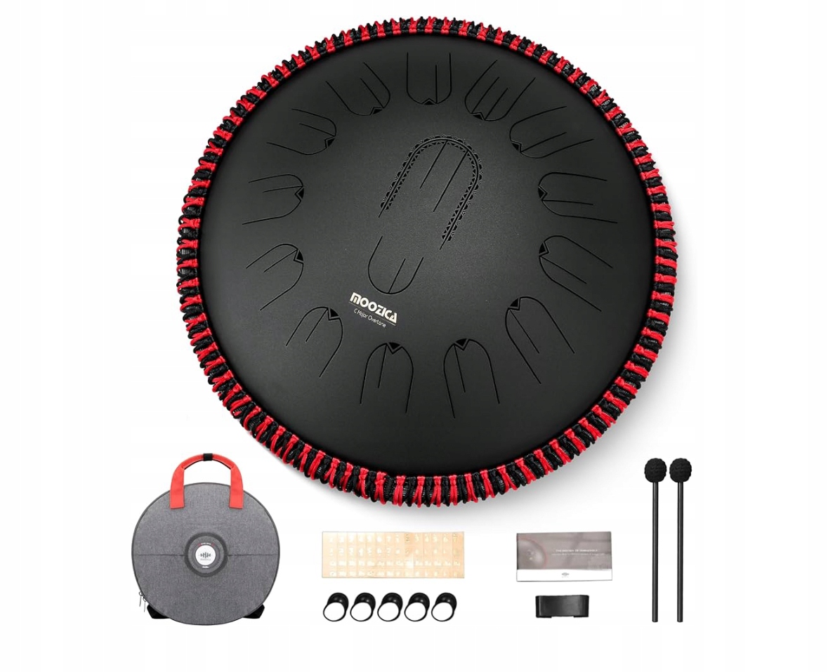 Jazykový buben ocelový éterický tantrický 38 cm C moll s oktávou